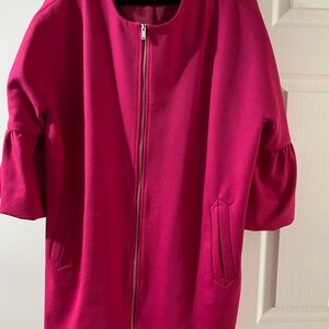 Jules & Leopold Pink Bomber Jacket Modern Silhouette